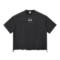 Snow Wash Raw-Hem Boxy T-shirt